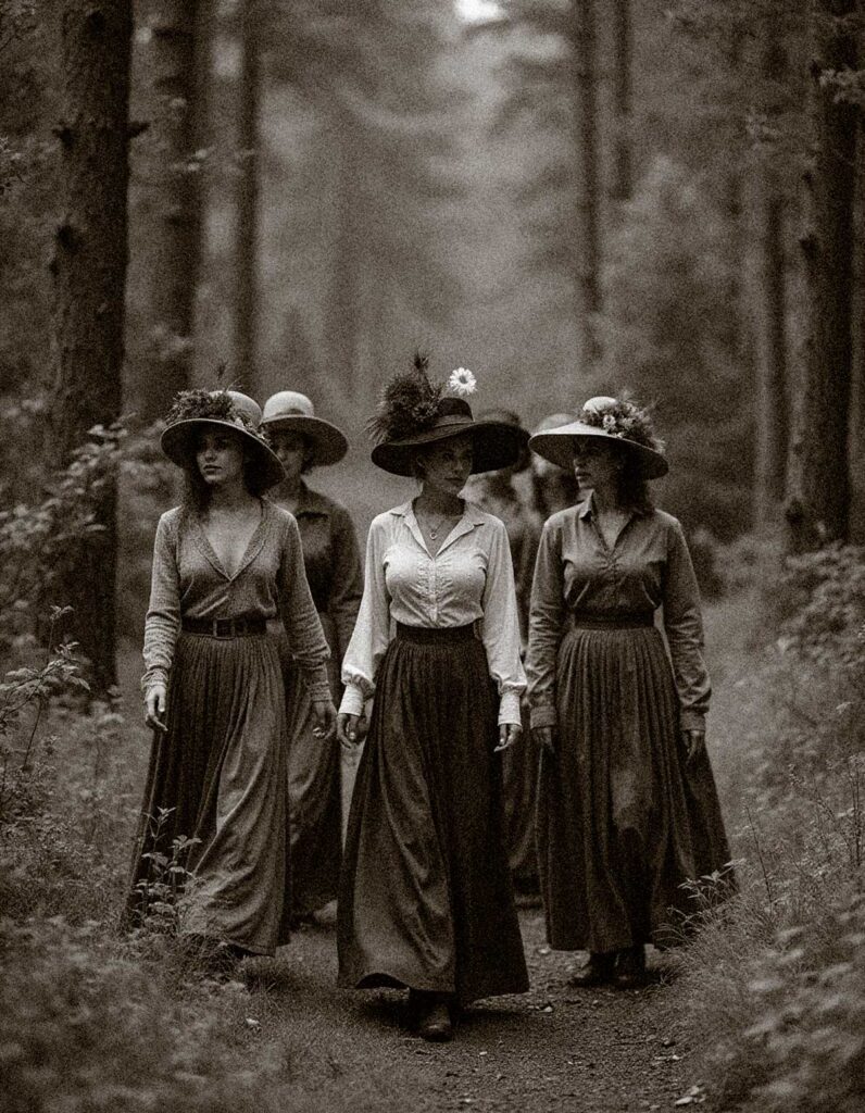 1873 Women hiking