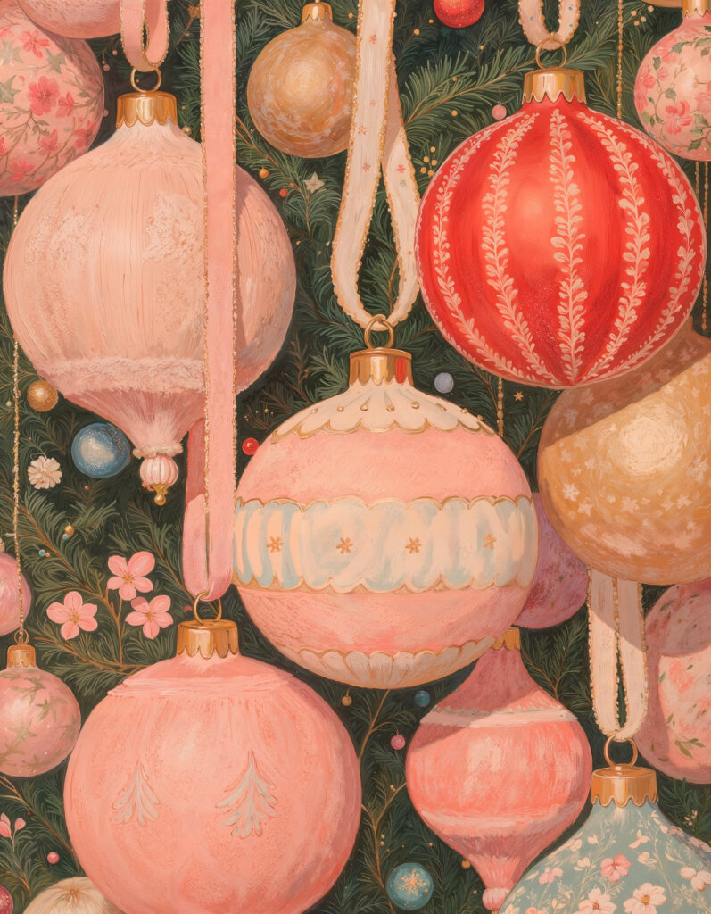 Victorian Christmas Background