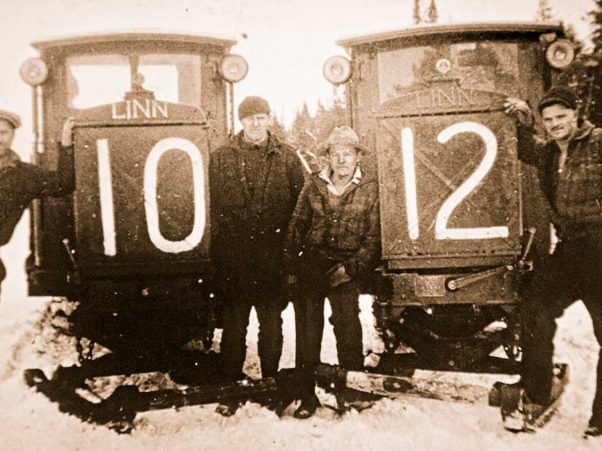 Two early Linn tractors.