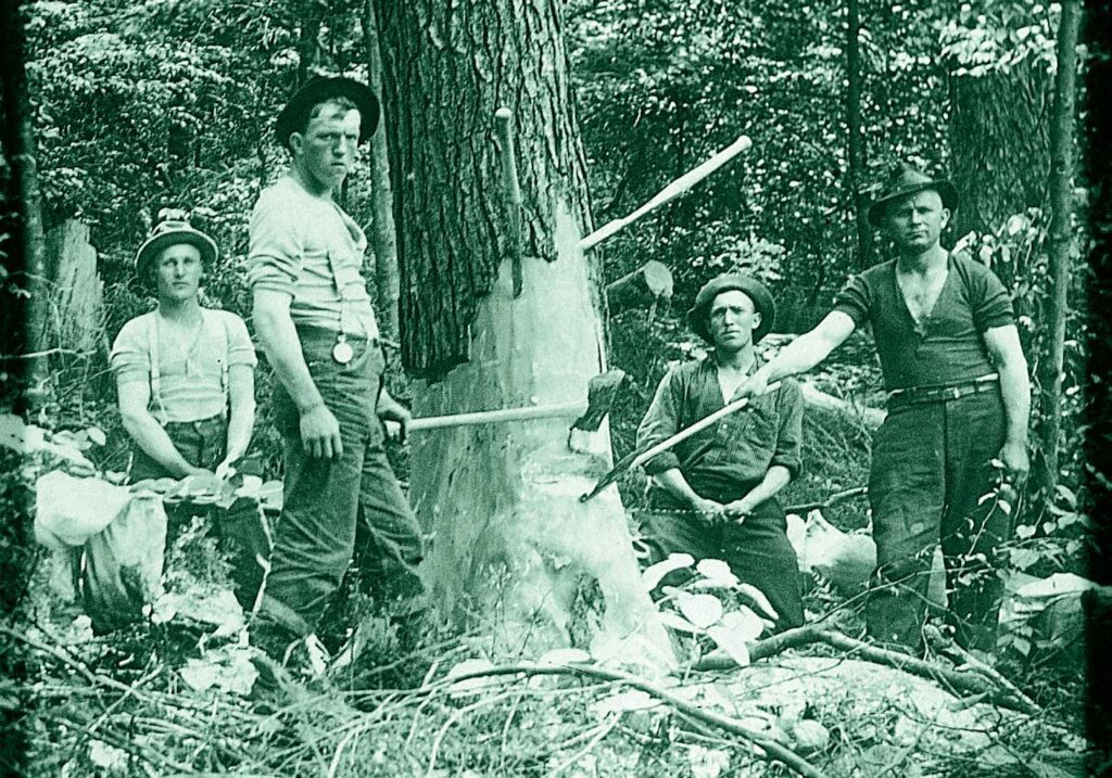 Old-time logging