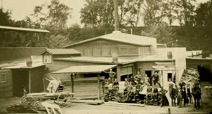 The A. Mason & Sons mill and shop about 1910