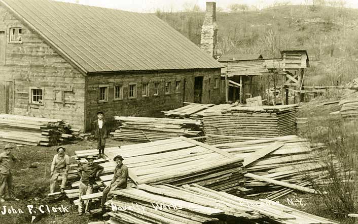 The A. Mason & Sons mill and shop about 1910